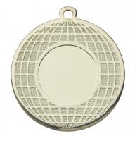 Medaille Ø 50mm Welt Erde Silber