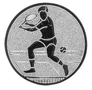 Emblem Tennis Männer Bronze 25 mm 