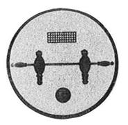 Emblem Tischkicker Silber 25 mm 
