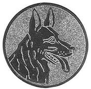 Emblem Schäferhund Bronze 50 mm 