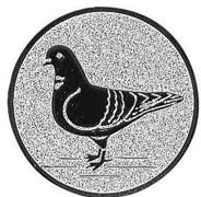 Emblem Taube Silber 25 mm 