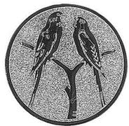 Emblem Papagei Bronze 50 mm 