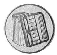 Emblem Akkordeon Chor Silber 25 mm 