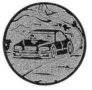Emblem Auto Ralley Silber 50 mm 