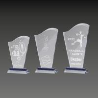 Glas Pokal Laser Award Bremen 25,5 x 27.5 cm