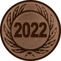Emblem Jahreszahl 2022 Gold 25 mm 