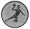 Emblem Handball Männer Silber 50 mm 