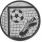 Emblem Fussball Futsal Bronze 50 mm 