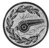 Emblem Pfeife Schiedsrichter Silber 25 mm 