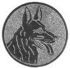 Emblem Schäferhund Silber 25 mm 
