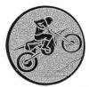 Emblem Motocross Silber 25 mm 