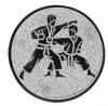 Emblem Karate Silber 25 mm 